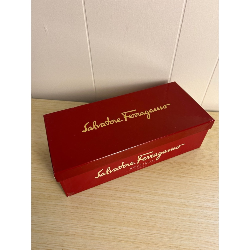 Salvatore Ferragamo Sandals Women 9 B Yellow Pebble Calf Flat Italian old money - Picture 2 of 9